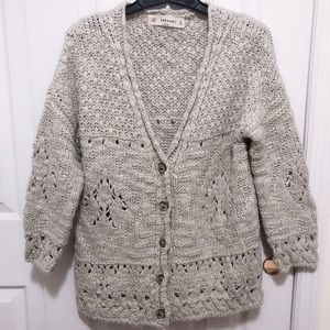Chunky knit cardigan